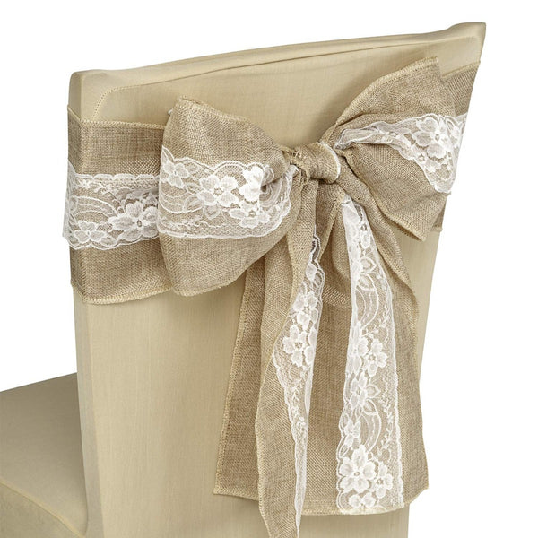 7" x 108" Plain Hessian Chair Sash