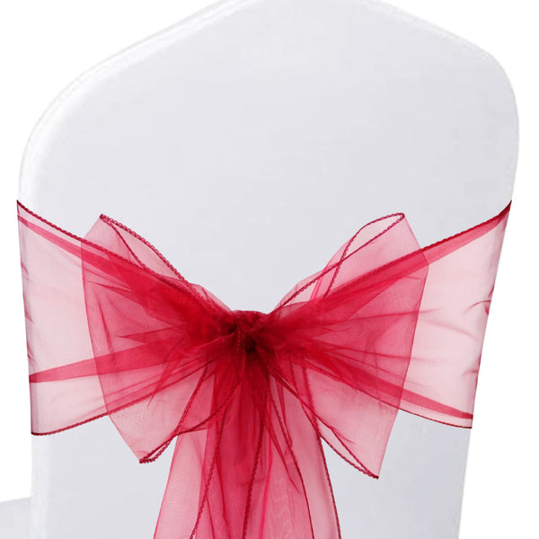 22cm x 280cm Organza Chair Sash(Pack of 10)