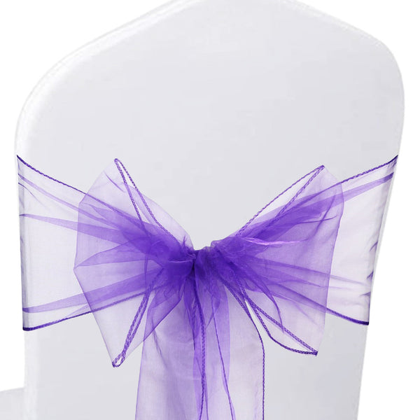 22cm x 280cm Organza Chair Sash(Pack of 10)