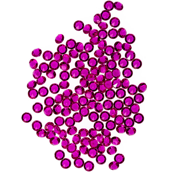 6000 Iridescent Table Scatter Acrylic Crystals, Mixed Sizes