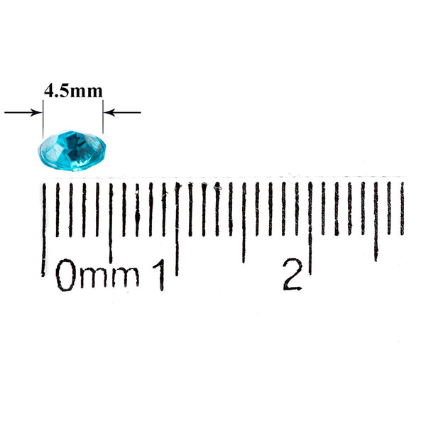2000 Iridescent Table Scatter Acrylic Crystals, 4.5mm
