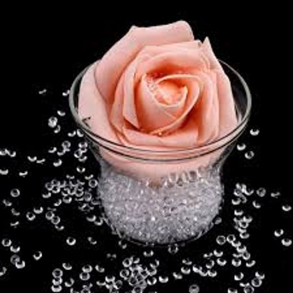 6000 Iridescent Table Scatter Acrylic Crystals, Mixed Sizes