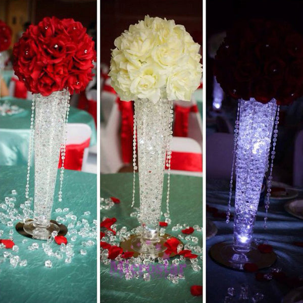 6000 Iridescent Table Scatter Acrylic Crystals, Mixed Sizes