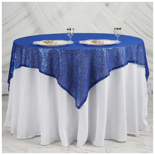 Multi Color Glitter Sequin Tablecloth Overlay