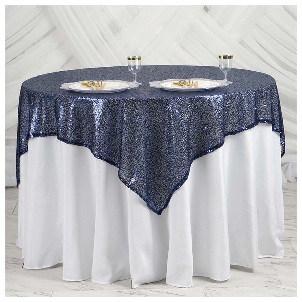 Multi Color Glitter Sequin Tablecloth Overlay