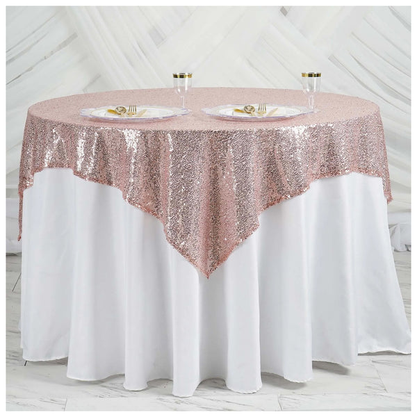 Multi Color Glitter Sequin Tablecloth Overlay
