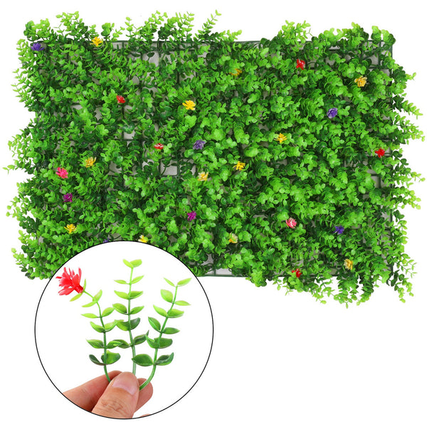 Artificial Flower Panel - Green Grass with Small Flower