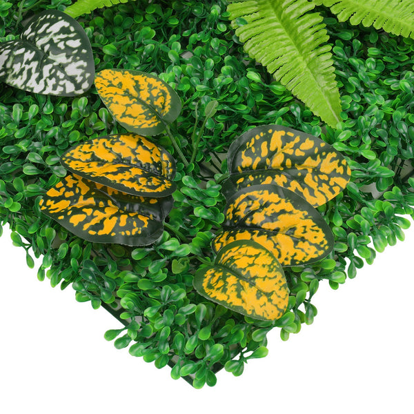 Artificial Flower Panel - Green Grass with Persian Leaf