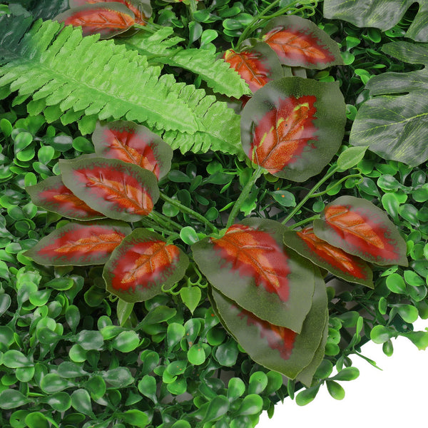 Artificial Flower Panel - Green Grass Berries Flowers