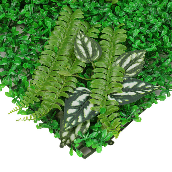 Artificial Flower Panel - Green Grass with Faded Leaves
