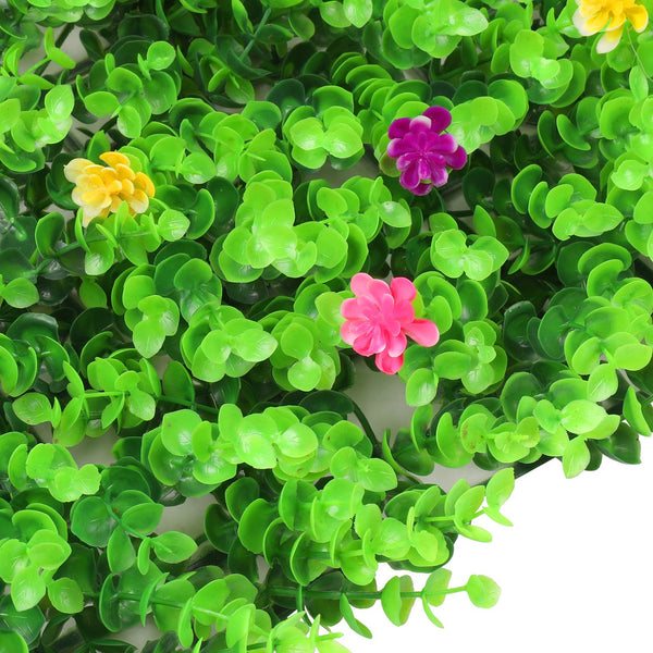 Artificial Flower Panel - Green Grass with Small Flower