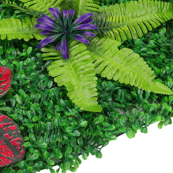 Artificial Flower Panel - Green Grass with Persian Leaf