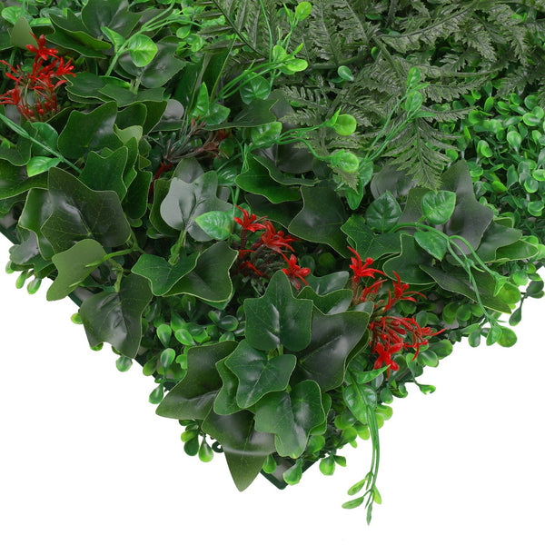 Artificial Flower Panel - Green Grass with Flower & Leaves