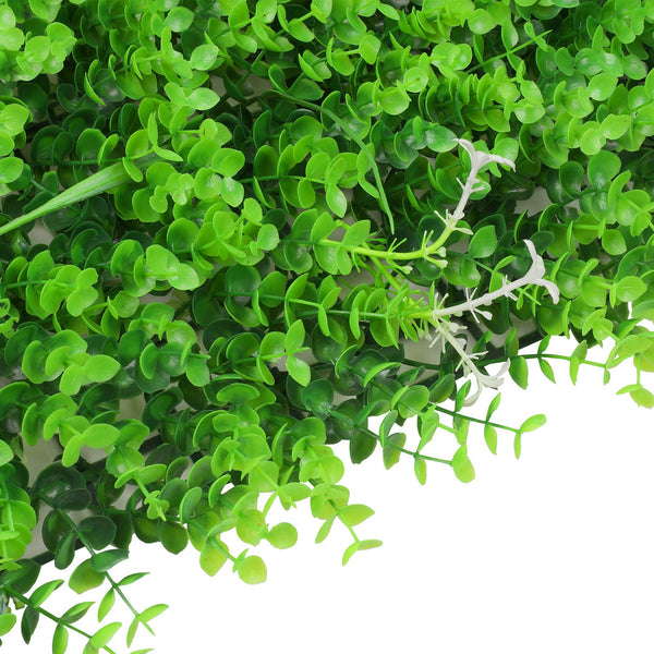 Artificial Flower Panel - Green Grass with Leaf & Flower Design