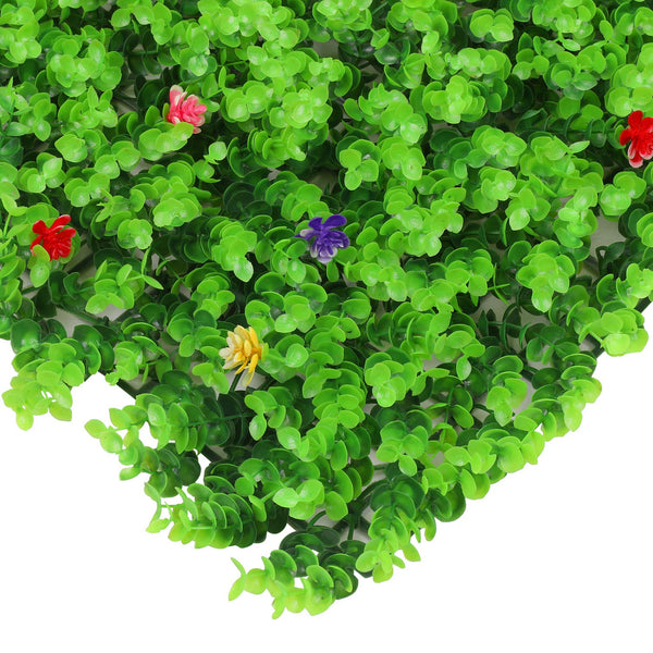 Artificial Flower Panel - Green Grass with Small Flower