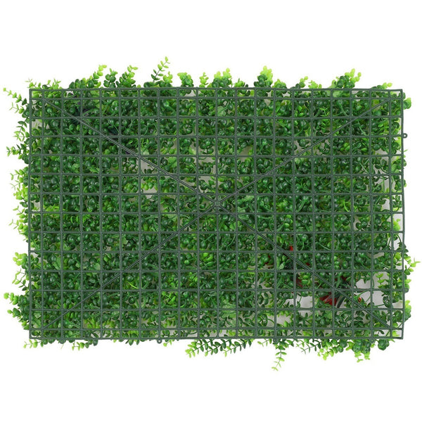 Artificial Flower Panel - Green Grass with Flower & Leaves