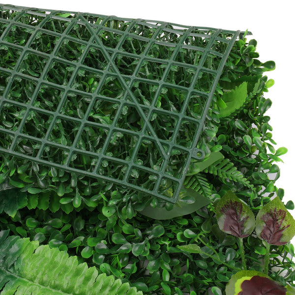 Artificial Flower Panel - Green Grass with Tropical Leaf