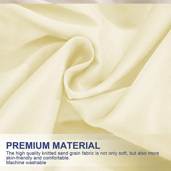 Bed Skirt Wrap Around Elastic Dust Ruffles Solid Color Wrinkle and Fade Resistant with Adjustable Elastic Belt 15 Inch Drop - kuogo