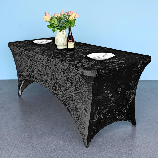 Rectangular Crushed Velvet Table Cover