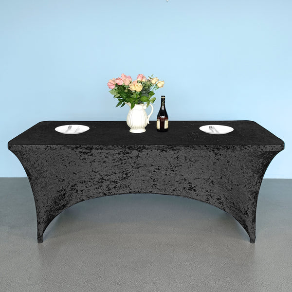 Rectangular Crushed Velvet Table Cover