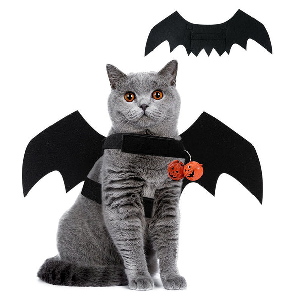 Pet Cosplay Costume Halloween Pet Clothes Bat Wings Chest Strap