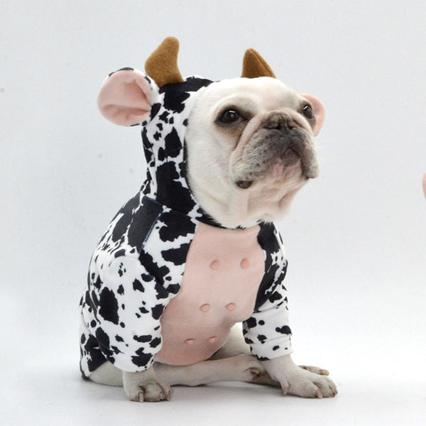 Halloween Pet Clothes Cow Hoodies