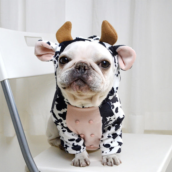 Halloween Pet Clothes Cow Hoodies