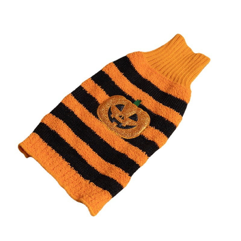 Halloween Pet Costumes Pumpkin Sweater