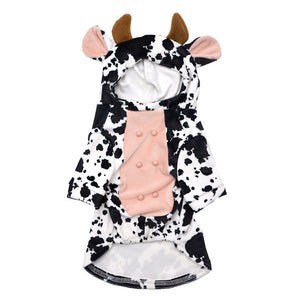 Halloween Pet Clothes Cow Hoodies