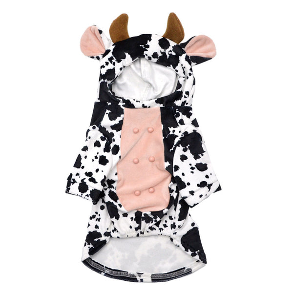 Halloween Pet Clothes Cow Hoodies