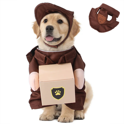 Funny Pet Clothes Courier Costume