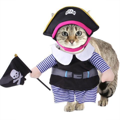 Funny Pet Clothes New Pirate Costume