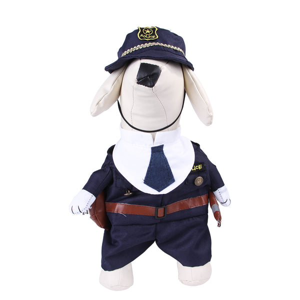 Funny Pet Clothes Police Dog Costume