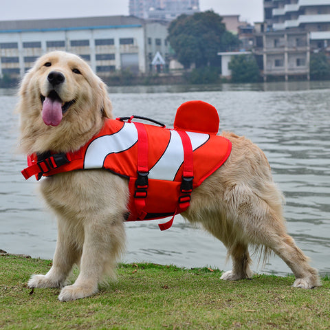 Shark Mermaid Dog Float Life Jacket