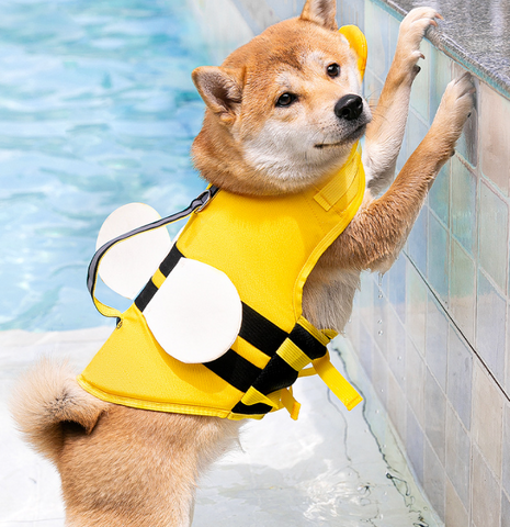 Summer Animal-shaped Dog Life Jacket