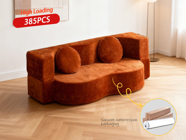 Luxurious Compact Foldable Sofa Bed, Filled with Sponge Material