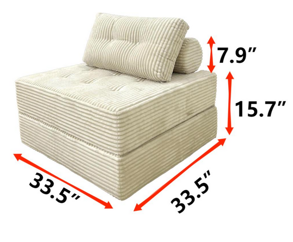 Trendy Compressed Sofa - Sofas/Recliners, Fold - Flat Design, Modern Decor Fit, Durable & Comfortable, Ideal for Tiny Homes