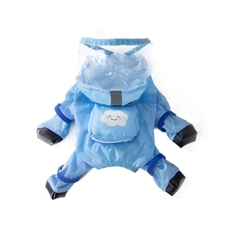 Waterproof Reflective Four-legged All-inclusive Dog Raincoat