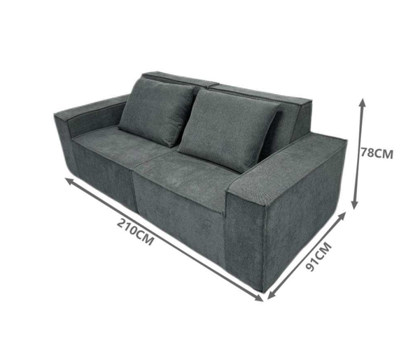 Vacuum Packing Modern Fabric Design Sectional Compressed Sofa Set Living Room Furniture for Home 2Seater