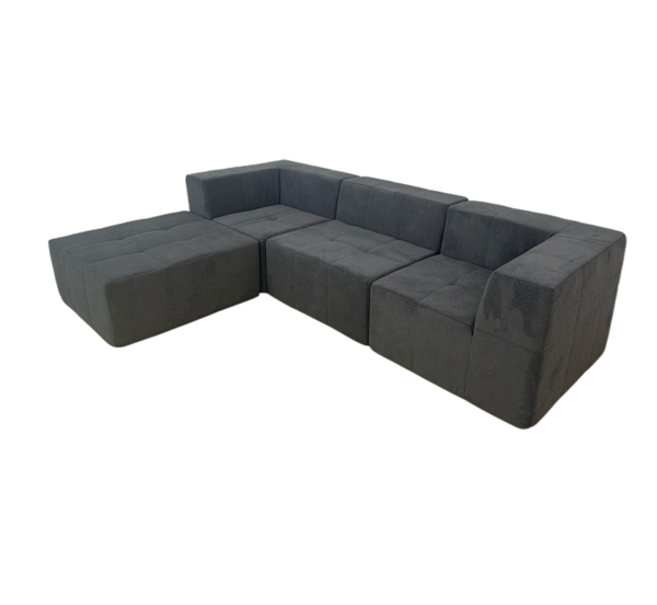 Modern High Quality 3-Seater Fabric Sectional Couch Vacuum-Sealed Foam Compressed Living Room Sofa High Quality Modern Furniture