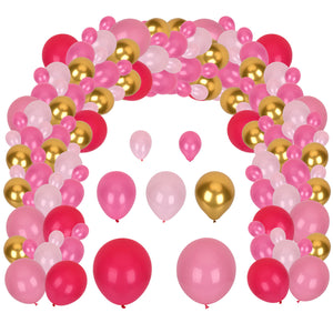 97pc Balloon Arch Kit - Pink And Gold