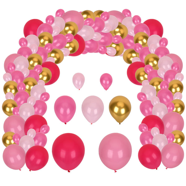 97pc Balloon Arch Kit - Pink And Gold