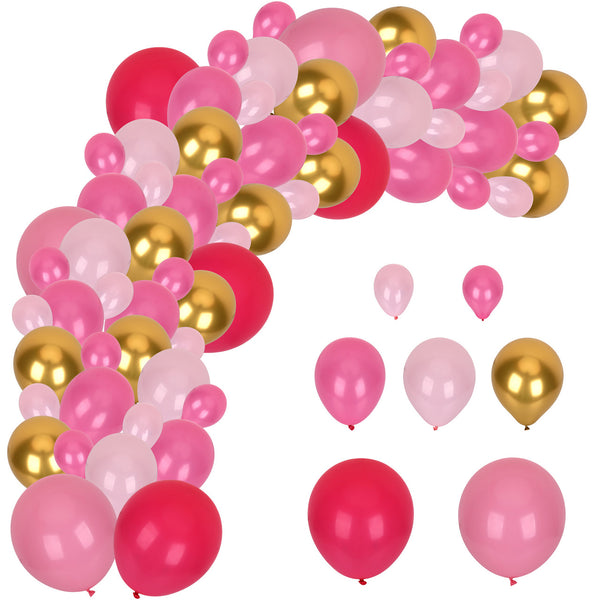 97pc Balloon Arch Kit - Pink And Gold