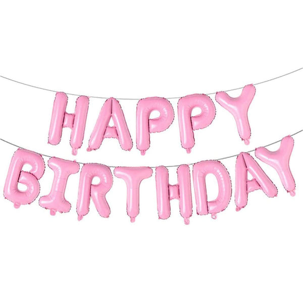 Pastel Balloon Arch With Happy Birthday Foil Balloon Set - 81pcs