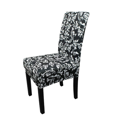 Short Spandex Floral Printed Chair Cover(Design 4)