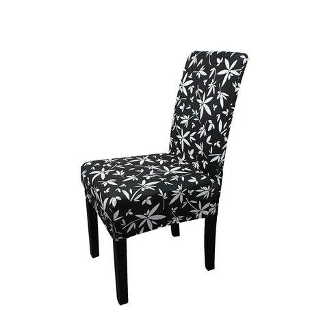 Short Spandex Floral Printed Chair Cover(Design 7)