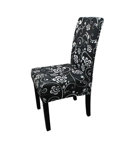 Short Spandex Floral Printed Chair Cover(Design 8)