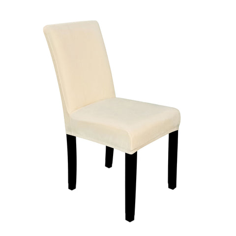 Short Velvet-Touch Spandex Chair Cover