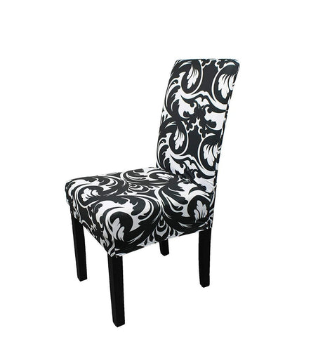 Short Spandex Floral Printed Chair Cover(Design 5)