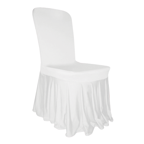 Spandex Chair Cover With Ruffled Skirt